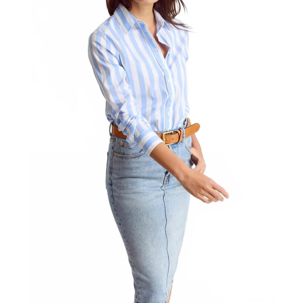 NEW THE SHIRT wide the boyfriend shirt in sky blue